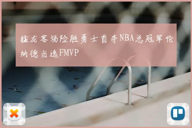 猛龙客场险胜勇士首夺NBA总冠军伦纳德当选FMVP