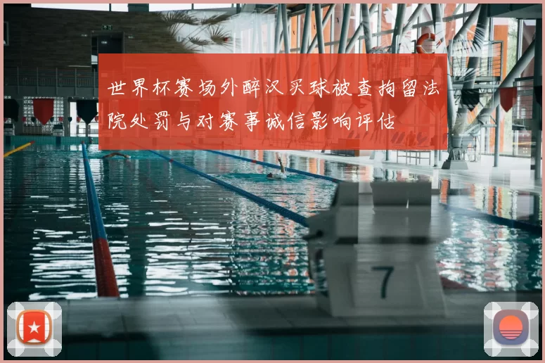 世界杯赛场外醉汉买球被查拘留法院处罚与对赛事诚信影响评估